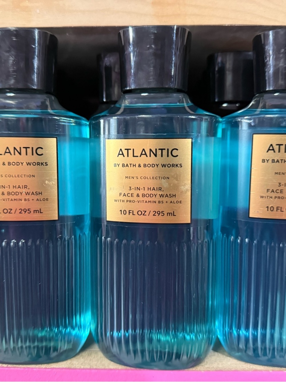 3 Atlantic by Bath & Body Works Men’s Blue 3-in-1 Hair, Face & Body Wash